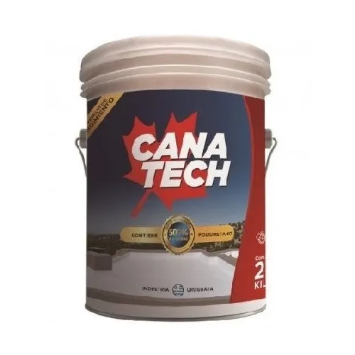 Pintura Membrana Liquida Impermeabilizante Canatech 20k Color Verde Cemento