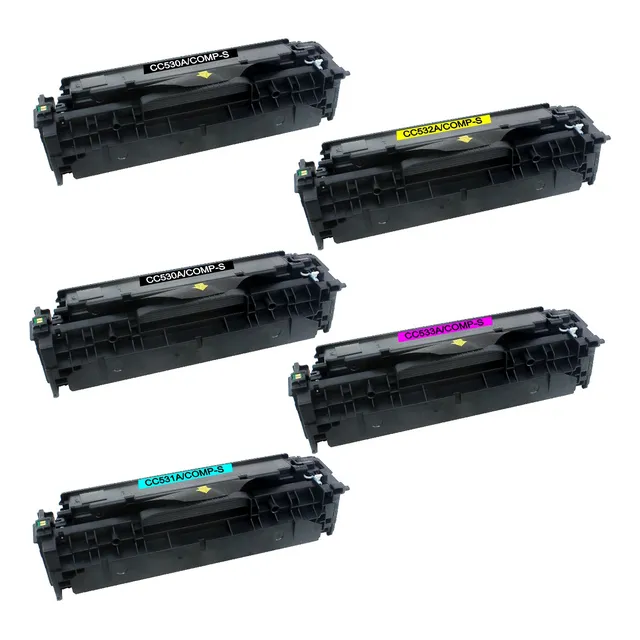 Kit Toner Cc531a Cc532a Cc533a Y 2 Cc530a Compatible