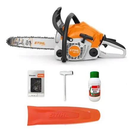 Motosserra Stihl Ms 170/172 Gasolina Original 35 Cm +oleo Laranja