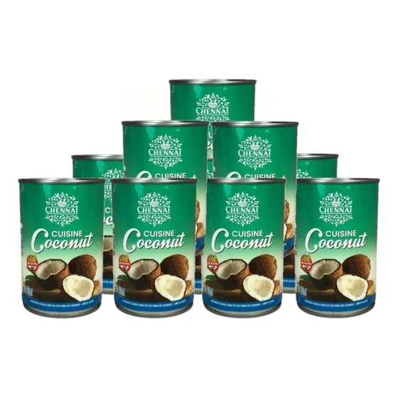 Pack 10u Leche De Coco Chennai 400 Ml Tailandia + Envio!!