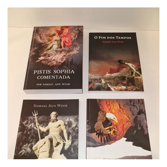 Pistis Sophia Comentada / O Fim Dos Tempos / Psicologia Revolucionária / O Livro Da Morte. Quatro Livros De Samael Aun Weor. Ótimo Estado De Conservação. Não Serão Vendidos Separadamente.