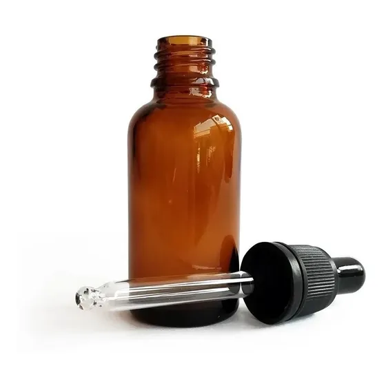 Envase De Vidrio Ambar Con Gotero 50 Ml - Ml A $56