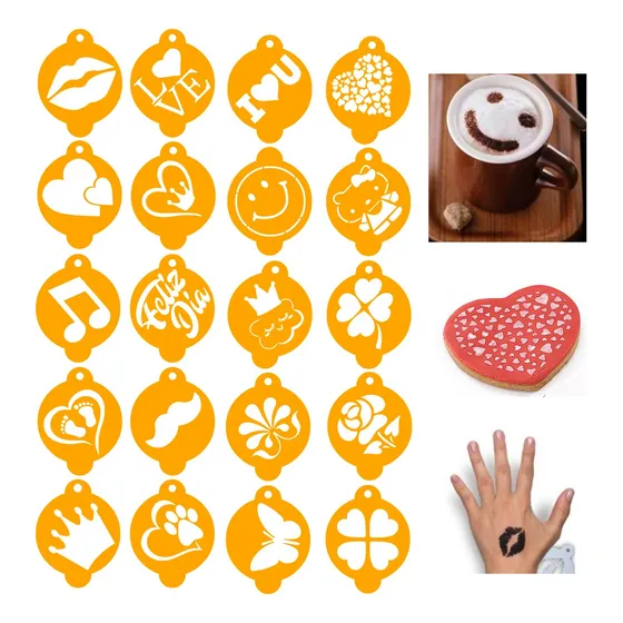 Deco Stencils Decorativo Repostería  6cm  ( 20 Diseños) R02