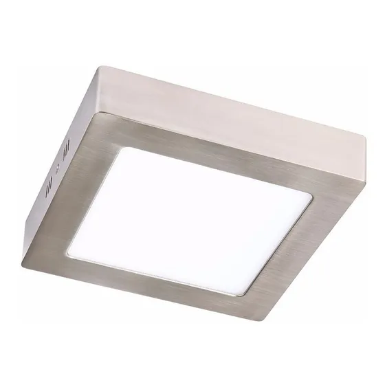 Plafon Led Cuadrado 22x22cm 18w 4000k Niquel Lucciola Pal154