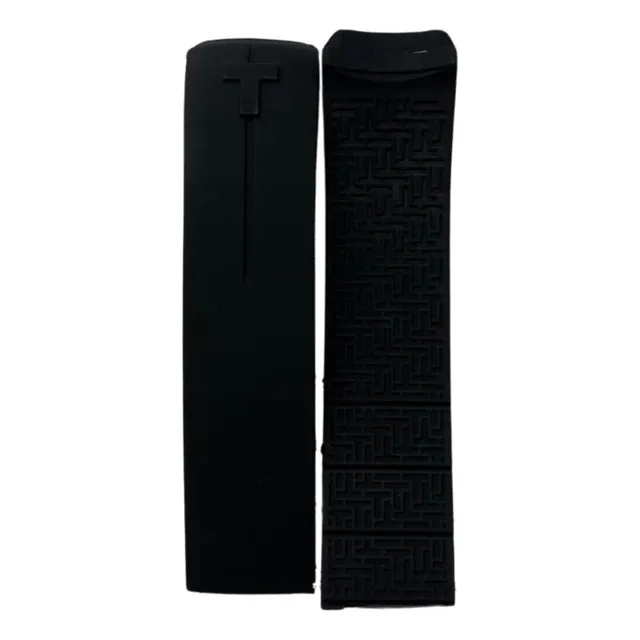 Pulso Original Para Reloj Tissot Touch En Goma Color Negro