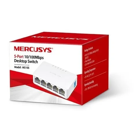 Switch Mercusys Ms105 Desk 5ptos 10/100m