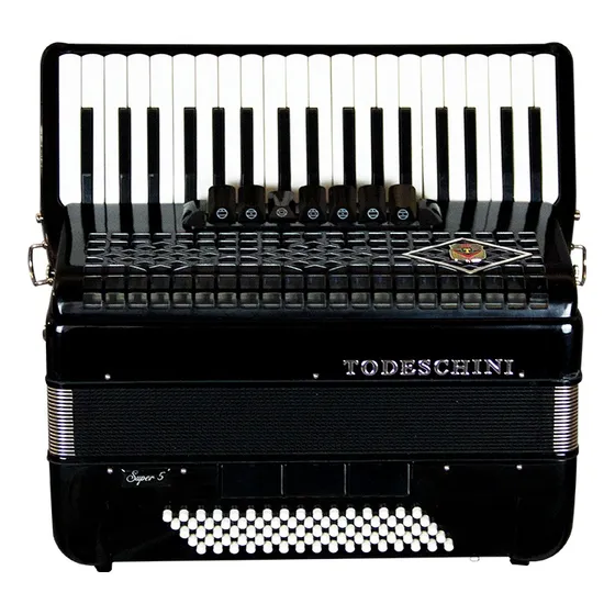 Acordeon Todeschini 80 Baixos - Preto