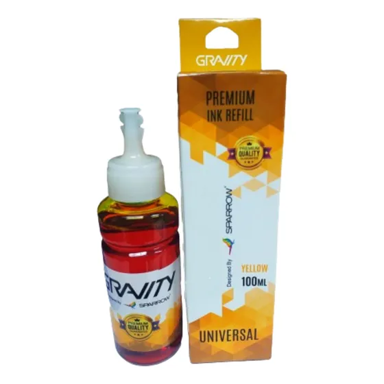 Botella De Tinta Amarillo Universal De 100ml