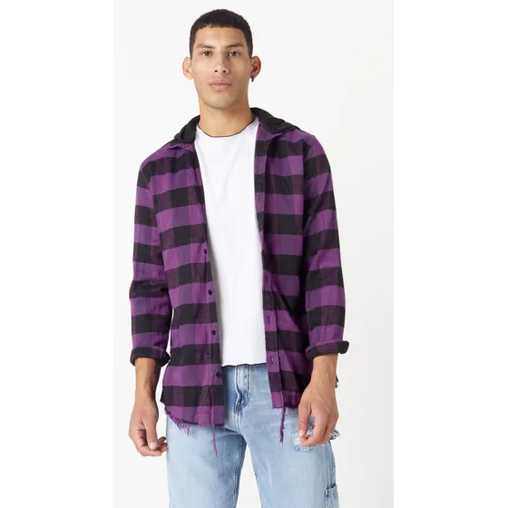 Camisa Ml Anya Violeta Slim Fit Tascani