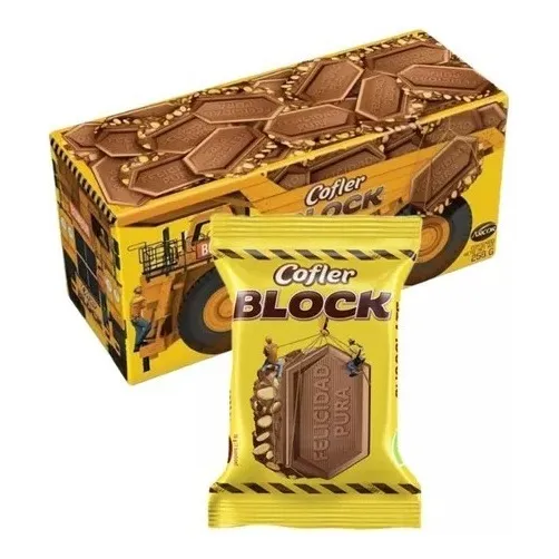 Bombones De Chocolate Cofler Block Arcor X16u