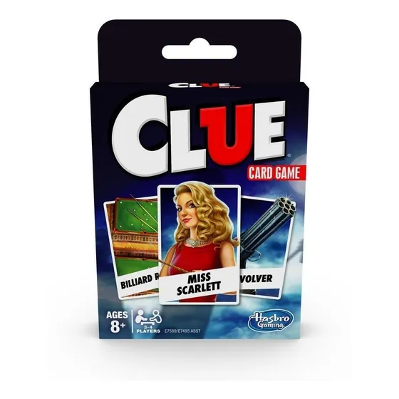 Juego Clue - Juego De Cartas - Hasbro Original