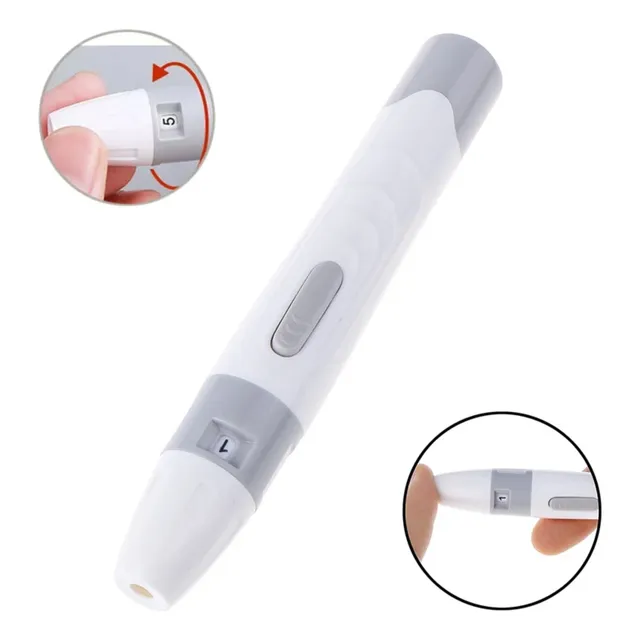 Caneta Lancetadora Universal Regulável P/ Glicose Diabetes