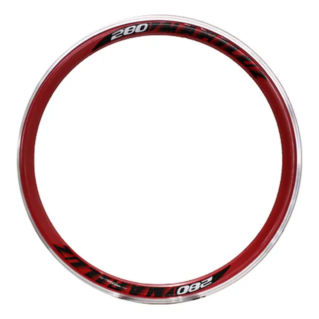 Rin Bicicleta R28 X36h Aluminio Aero Rojo Zla-028 Mariluz