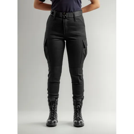 Pantalón Táctico Mujer Semielastizado Policia Negro