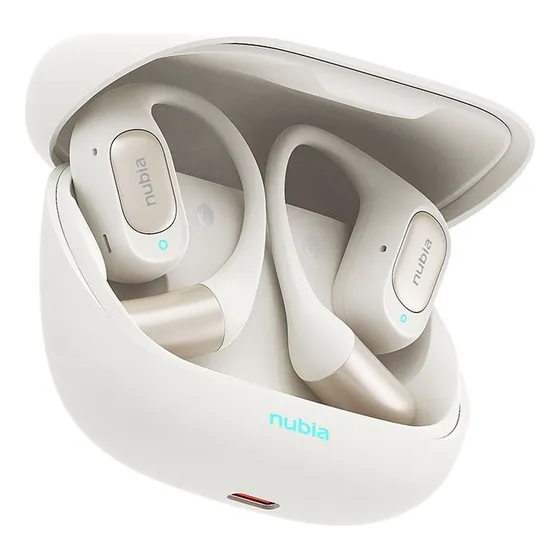 Nubia Liveflip Ear Flip Earbuds Color Beigewhite