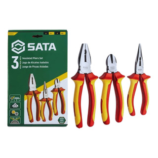 Jogo De Alicate Sata Isolados Vde Com 3 Peças St09261sj Jogo De Alicate Sata Isolados Vde Com 3 Peças St09261sj
