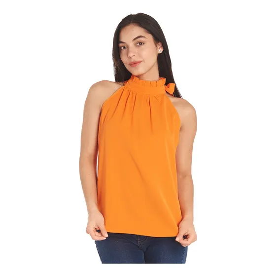 Blusa Cuello Largo Con Hombros Descubiertos