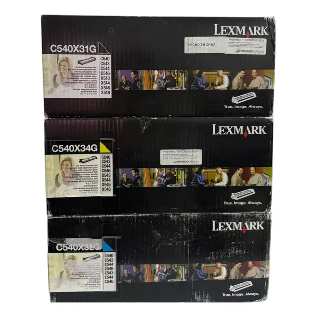 Pack Kit 3 Toner Lexmark C540x31g, C540x32g, C540x34g