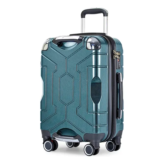 Mala De Viagem Bordo Feminina Masculina Avião Azul Gol Latam 10kg Expansível Rodinhas 360° Removíveis Padrão Anac Alças Duplas Reforçada Resistente Abs Premium Lançamento Luxo Cor Azul-petróleo