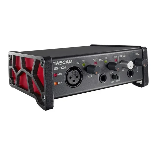 Tascam 1x2 Hr Usb Placa Interface De Audio Grabacion 