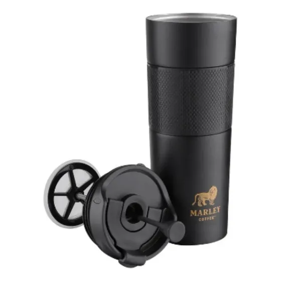 Travel French Press 450 Ml Marley Coffee Color Negro