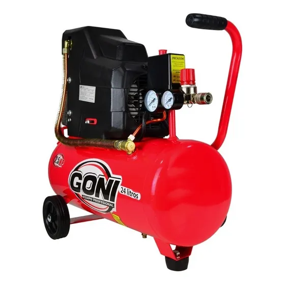 Compresor Lubricado 2,5 Hp Con Tanque De 24 Lt 940 Goni