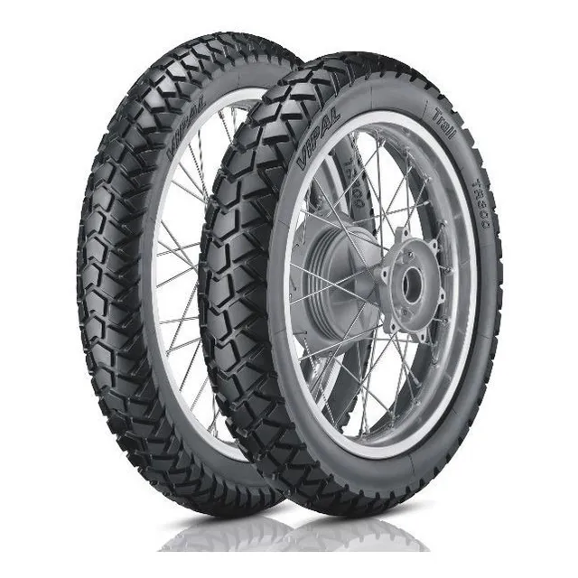 Kit Llantas 110/90-17 Y 90/90-19 Vipal Moto Premium Tr300