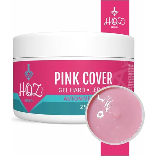 Hqz Gel Hard 25g Pink Cover Nude Crystal Manicure Unhas Nail Cor PINK COVER HQZ 25G