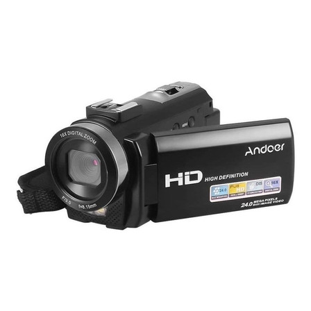 Videocámara Andoer HDV-201LM Full HD NTSC/PAL negra