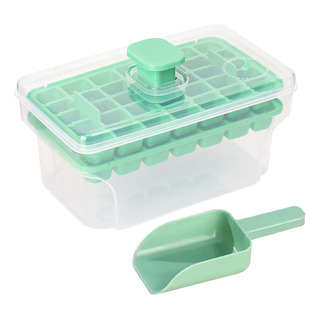 Molde Para Cubitos De Hielo Con Tapa, Bandeja De Silicona Co Molde Para Cubitos De Hielo Con Tapa, Bandeja De Silicona Co