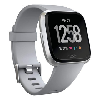 Relógio Inteligente Fitbit Versa Cinza/prata Em Alumínio Relógio Inteligente Fitbit Versa Cinza/prata Em Alumínio