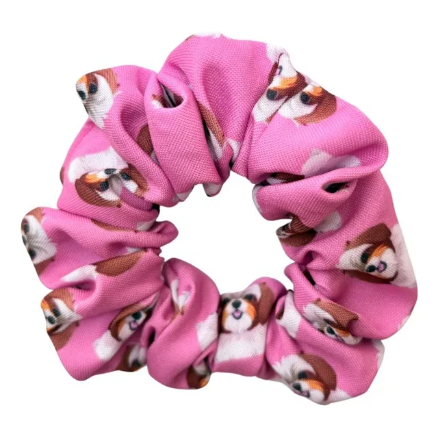 Scrunchie Collet Para El Cabello Diseños De Perritos