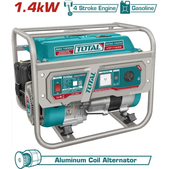 Generador Elec. Gasolina Total Utp115005 1400w