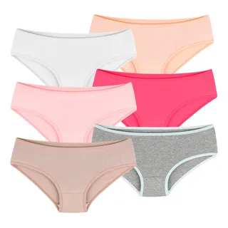 Kit 6 Calcinhas Infantil Lisa Premium AlgodĂŁo Menina Kit 6 Calcinhas Infantil Lisa Premium AlgodĂŁo Menina