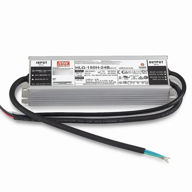 Fuente De Alimentación 150w 24vcd 0-10v Ip67 HLG-150h-24b