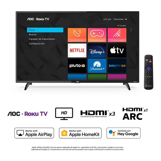 Smart Tv Led Aoc 32  Roku Tv 32s5135 1366x768 Hd