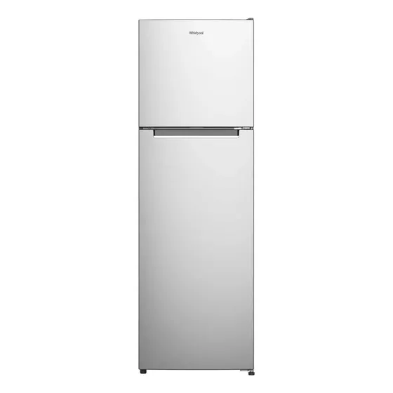 Refrigerador con freezer Whirlpool Top Mount WT02409D color plateado con capacidad de 247L