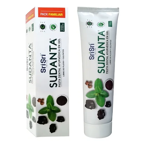 Pasta Dental Vegana Gel Sri Sri Sudanta Sin Tacc 200gr