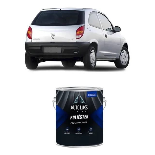 Tinta Automotiva Poliester Prata Escuna Gm 3600ml Autoluks