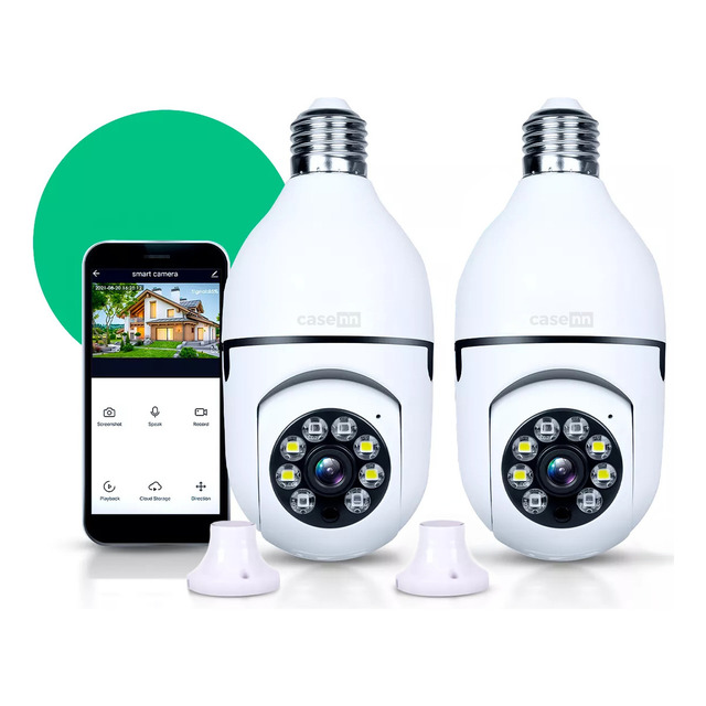 Kit 2 Câmeras Lampada De Segurança Ip Wifi Com Visão Noturna Interna Externa App Yoosee Es... Kit 2 Câmeras Lampada De Segurança Ip Wifi Com Visão Noturna Interna Externa App Yoosee Es...