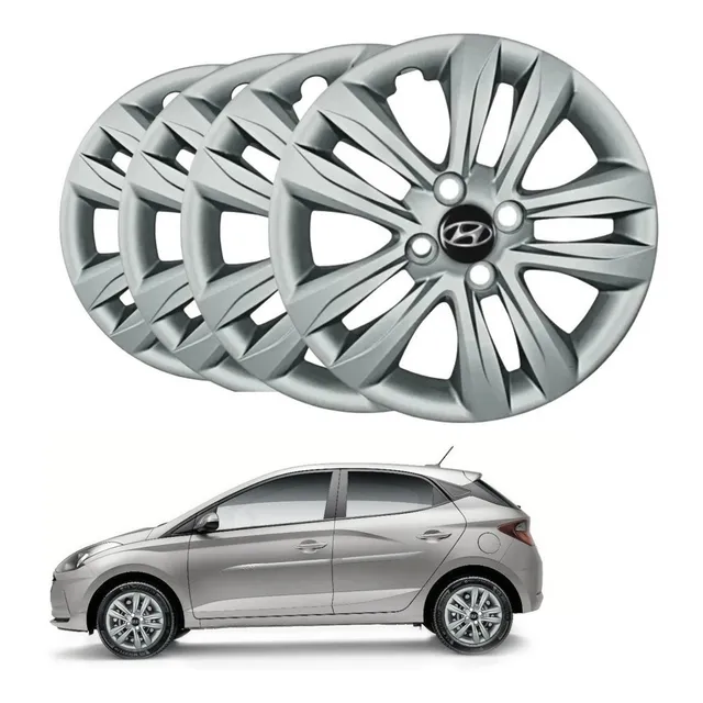 Calota Hyundai Hb20 Aro 15 2017 2018 2019 C/ 4pçs