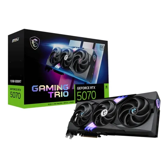 Placa De Video Msi Rtx 5070 Gaming Trio Oc 12gb Pcie 5.0