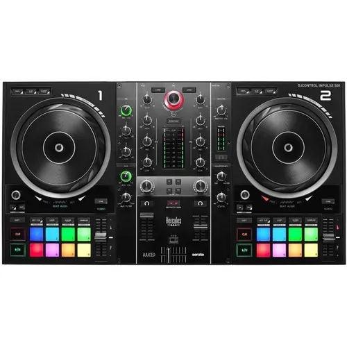 Controlador Dj Hercules Djcontrol Inpulse 500 Color Negro