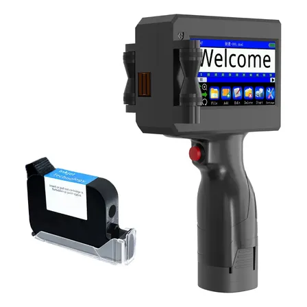Datador Inkjet Manual Portátil+cartucho Pronta Preto En1691 127/220v