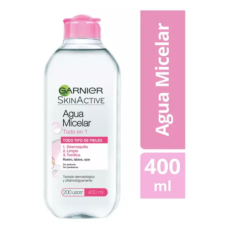 Agua Micelar Garnier Skin Active Todo En 1 X 400ml