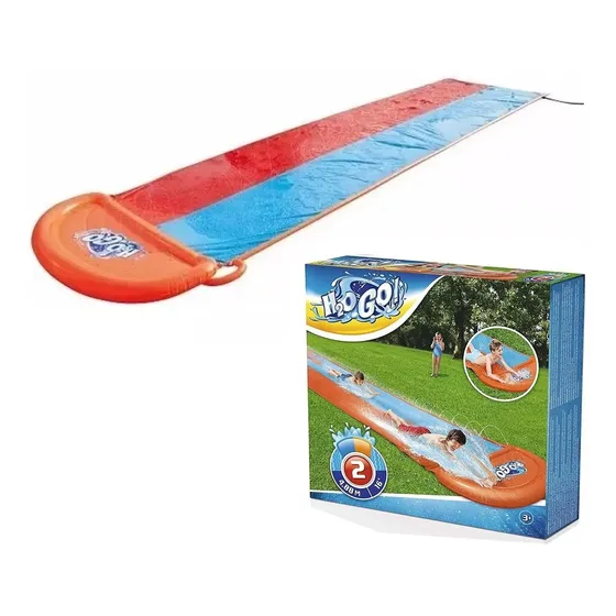 Pista Deslizador Doble Tobogan Inflable Bestway Juegos
