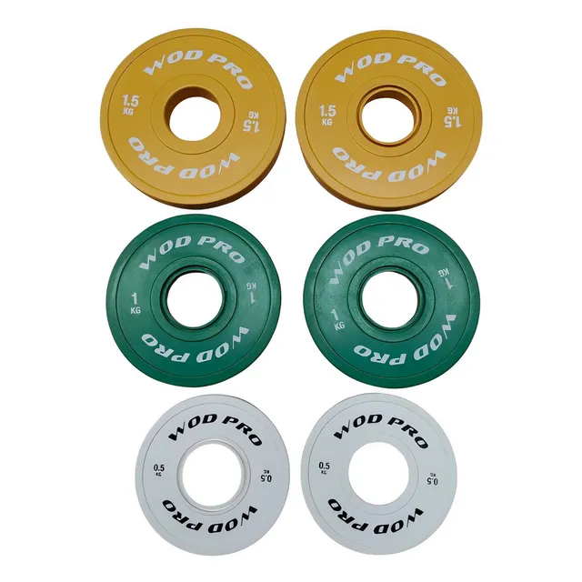 Disco Fraccionario Olímpico Set 6kg Crossfit Weightlifting