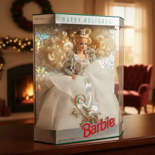 Boneca Barbie Happy Holidays 1997 Edição Especial Blonde | Frete