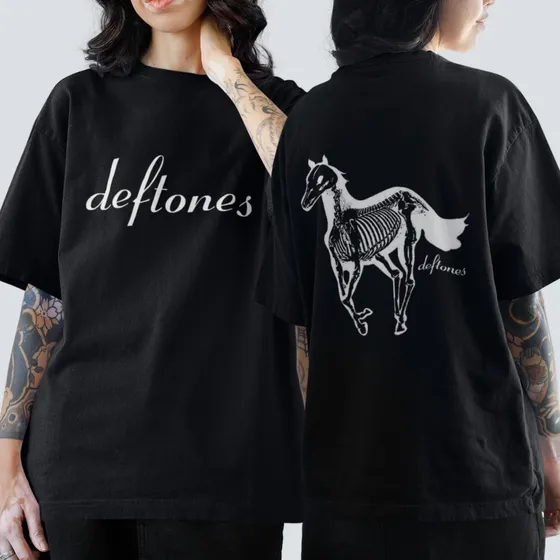Camiseta Estampada Banda Rock Deftones Em Algodão Unissex