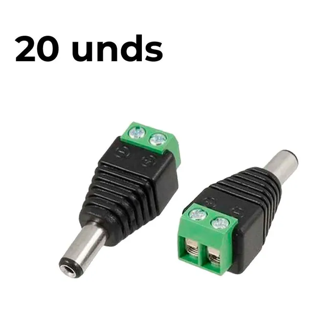 Conector Dc Plug Macho Cctv Voltaje 12v Camaras